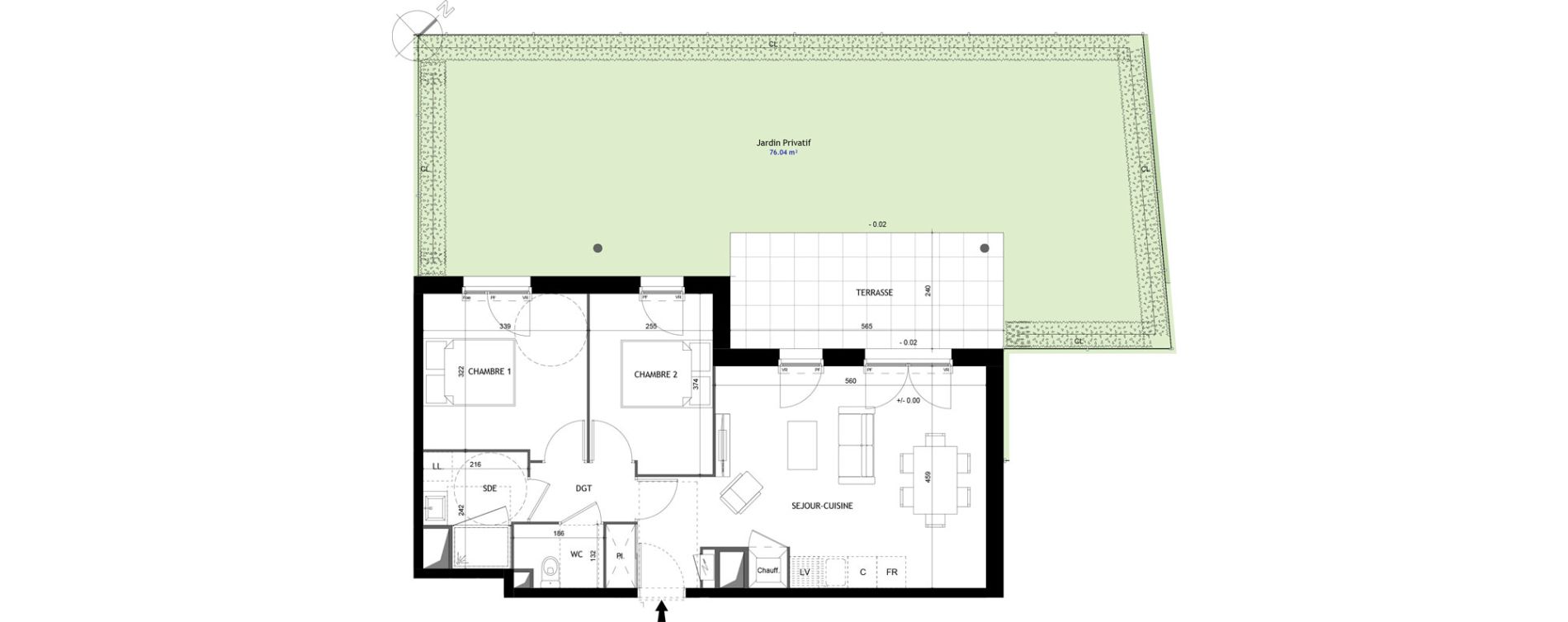 Appartement T3 de 59,11 m2 &agrave; Saint-Georges-De-Didonne Centre