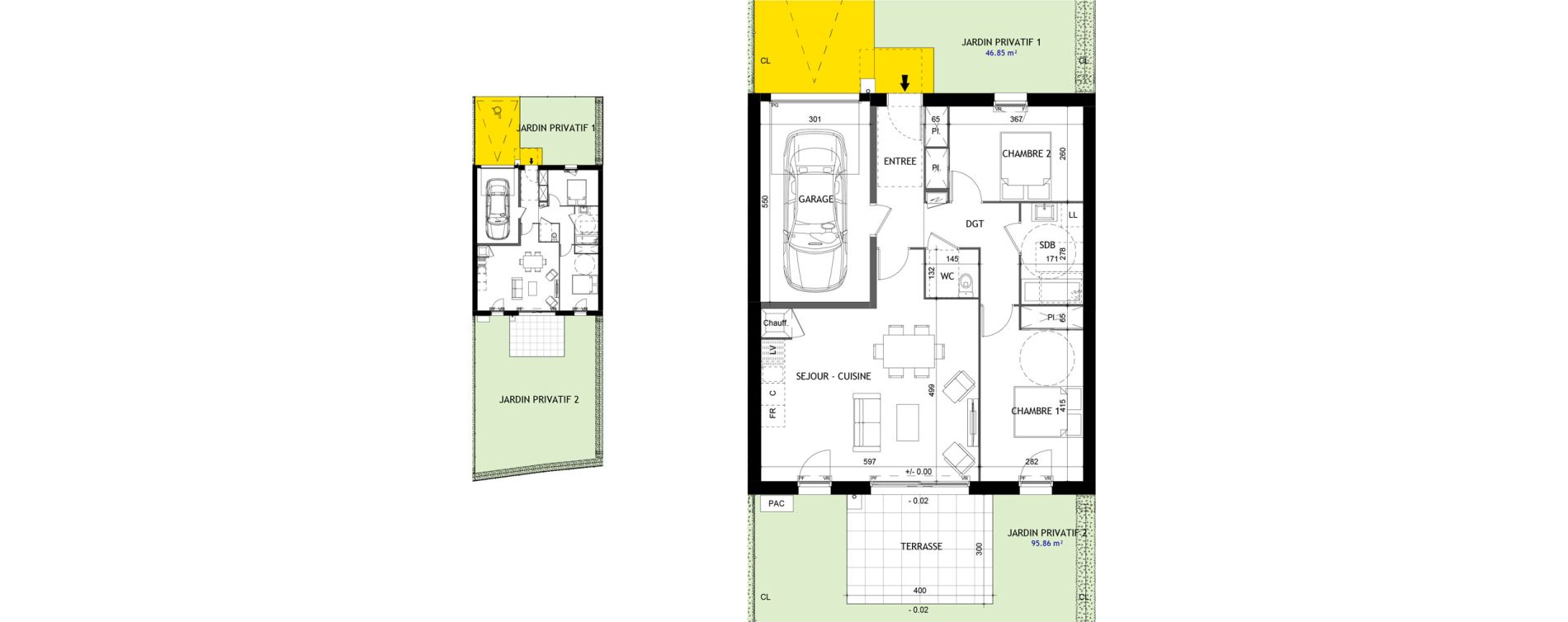 Maison T3 de 71,75 m2 &agrave; Saint-Georges-De-Didonne Centre