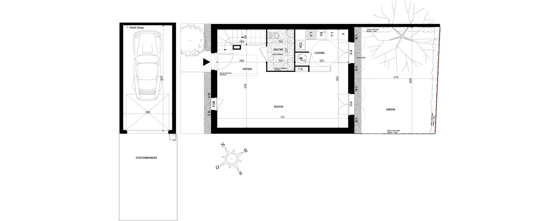 Maison T4 de 75,35 m2 &agrave; Saint-Georges-D'Ol&eacute;ron Centre