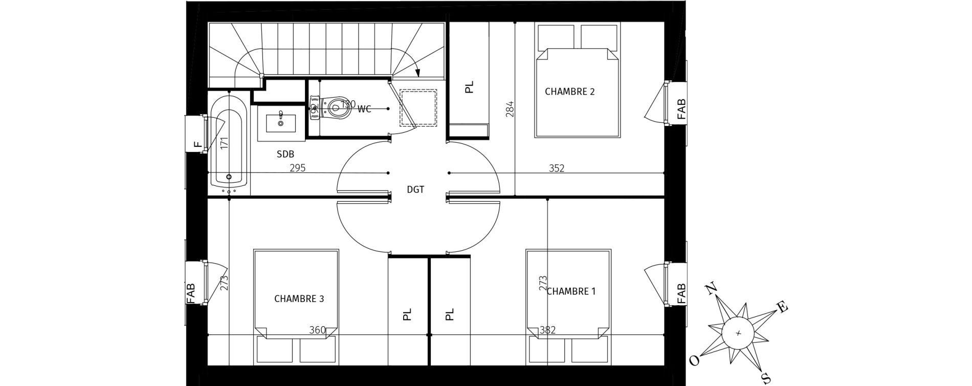 Maison T4 de 75,35 m2 &agrave; Saint-Georges-D'Ol&eacute;ron Centre