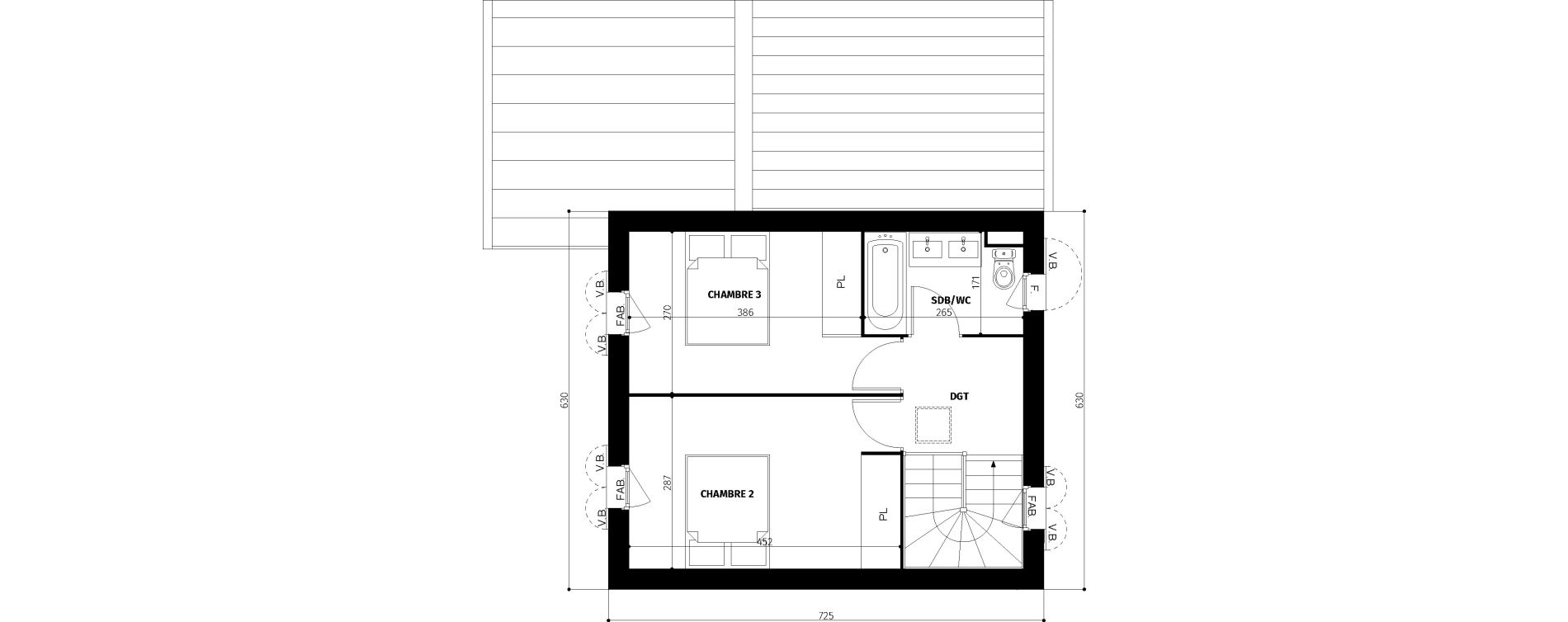 Maison T4 de 77,10 m2 &agrave; Saint-Georges-D'Ol&eacute;ron Centre