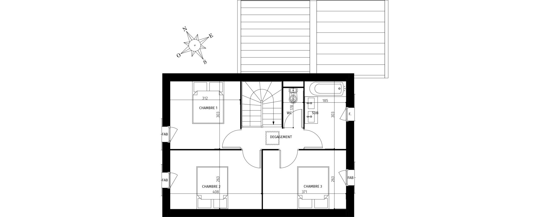 Maison T4 de 80,87 m2 &agrave; Saint-Georges-D'Ol&eacute;ron Centre