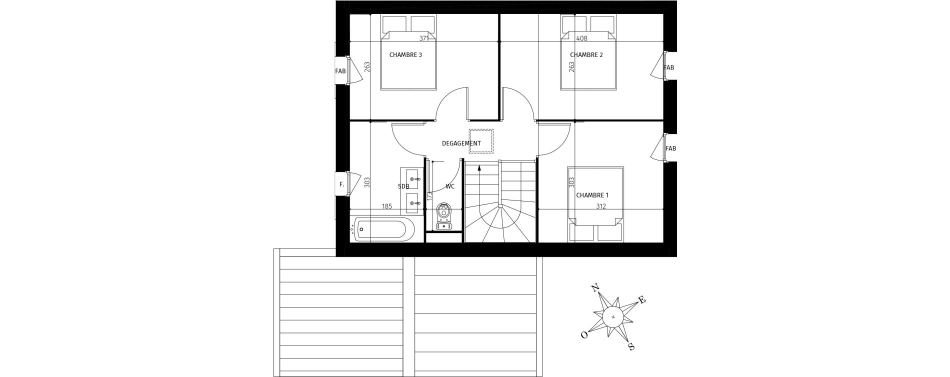 Maison T4 de 82,15 m2 &agrave; Saint-Georges-D'Ol&eacute;ron Centre