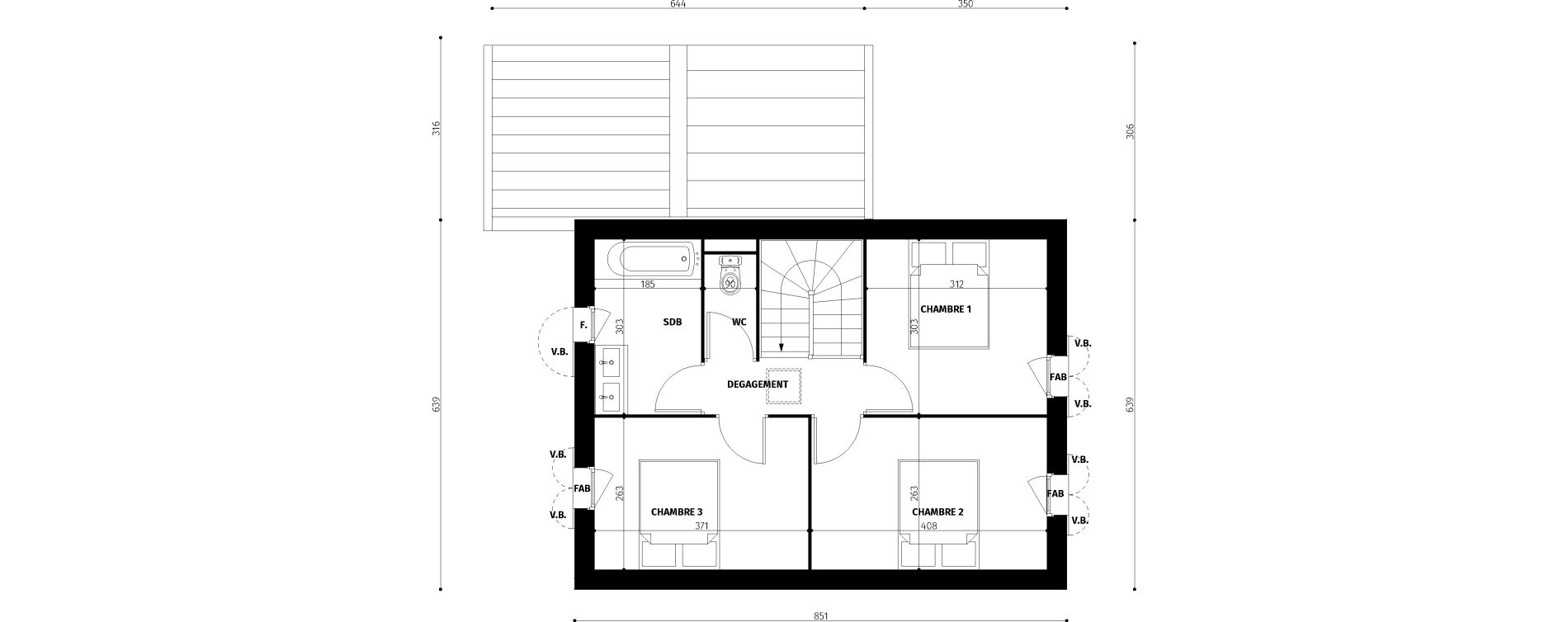 Maison T4 de 82,15 m2 &agrave; Saint-Georges-D'Ol&eacute;ron Centre