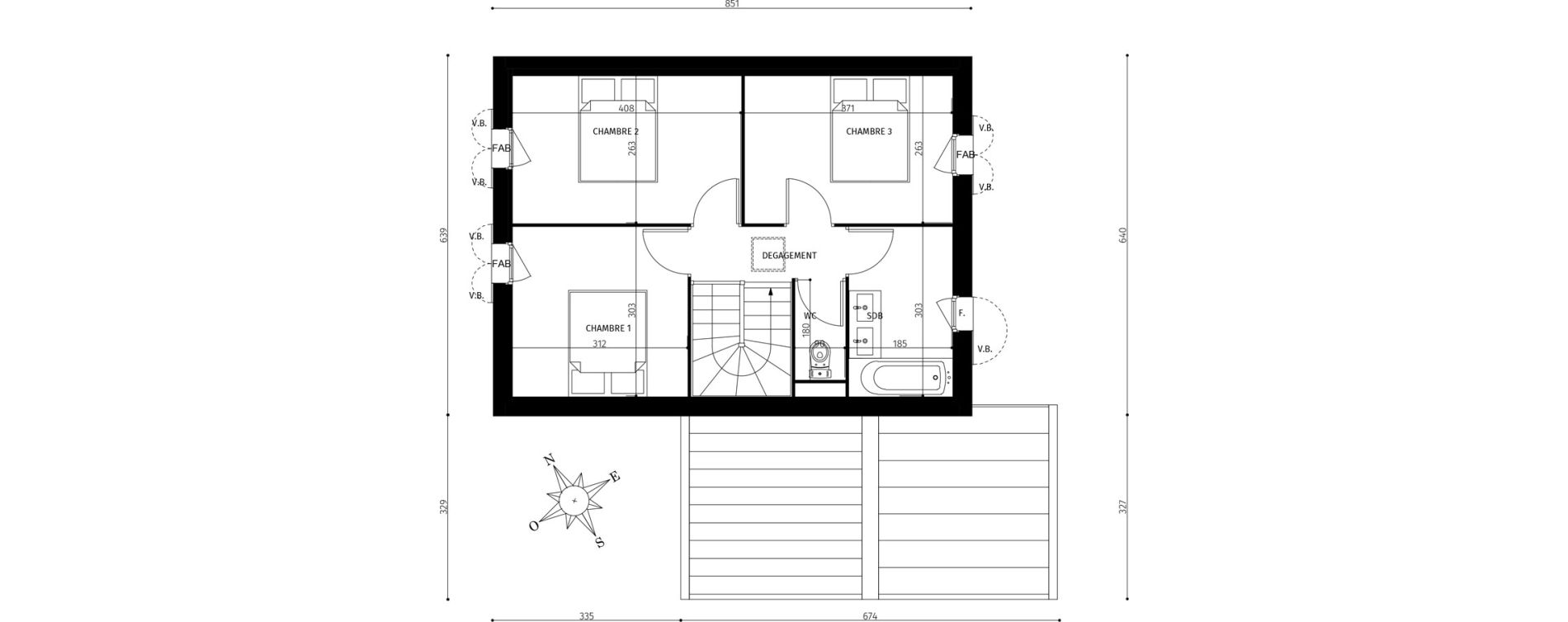 Maison T4 de 80,87 m2 &agrave; Saint-Georges-D'Ol&eacute;ron Centre