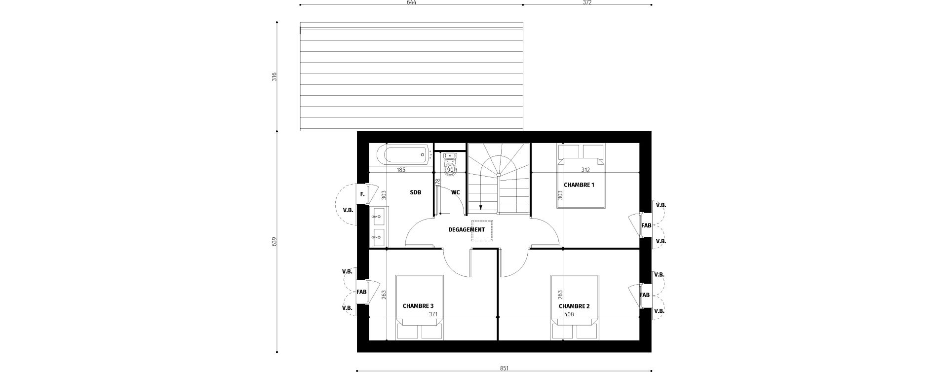 Maison T4 de 82,15 m2 &agrave; Saint-Georges-D'Ol&eacute;ron Centre
