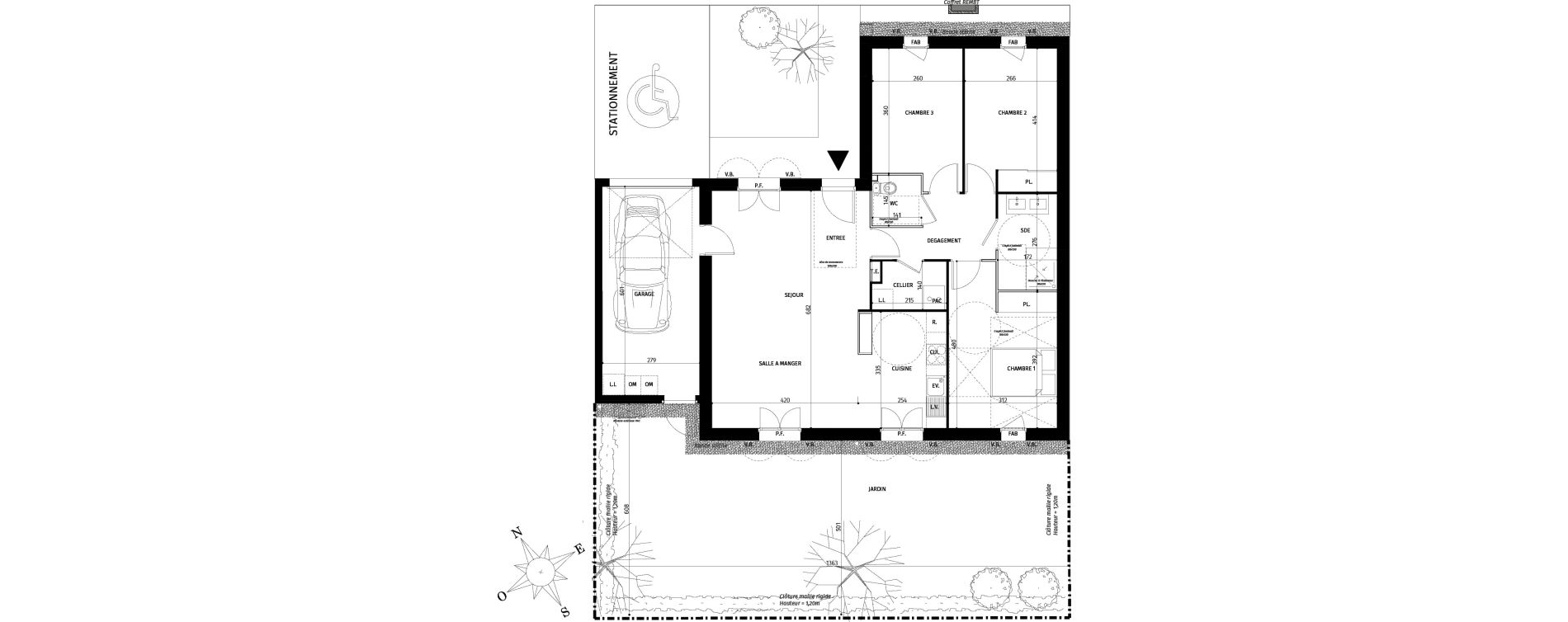 Maison T4 de 87,75 m2 &agrave; Saint-Georges-D'Ol&eacute;ron Centre