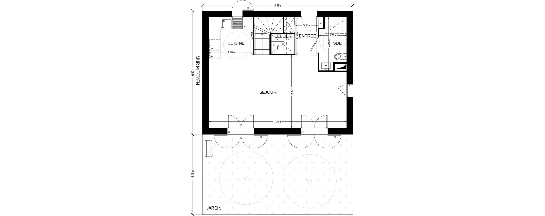 Maison T4 de 86,27 m2 &agrave; Saint-Georges-D'Ol&eacute;ron Centre