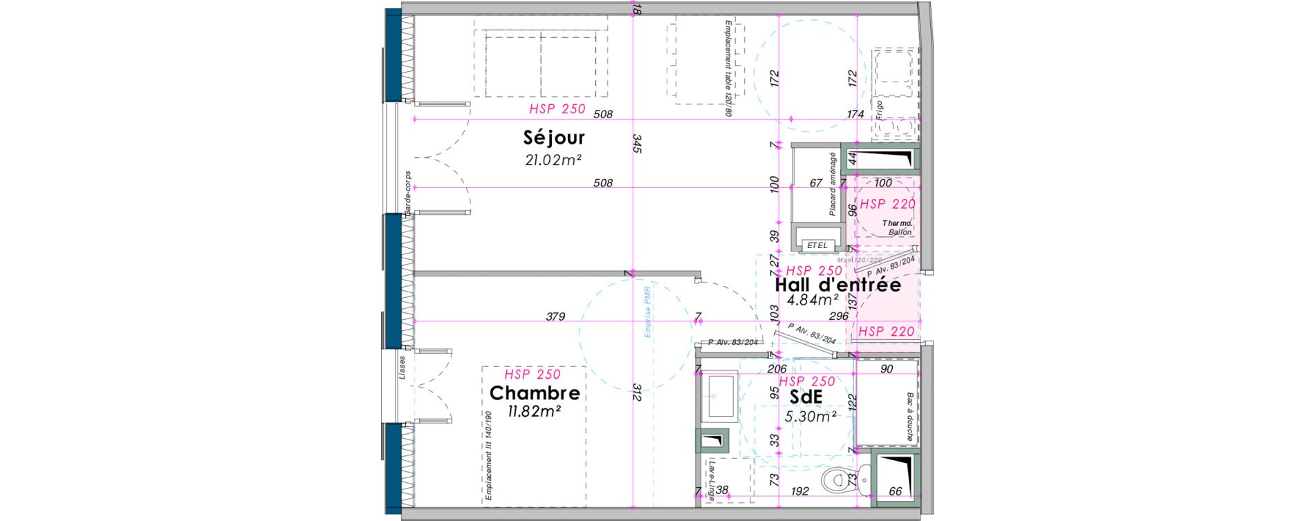 Appartement T2 de 42,98 m2 &agrave; Saint-Pierre-D'Ol&eacute;ron V&eacute;lodrome