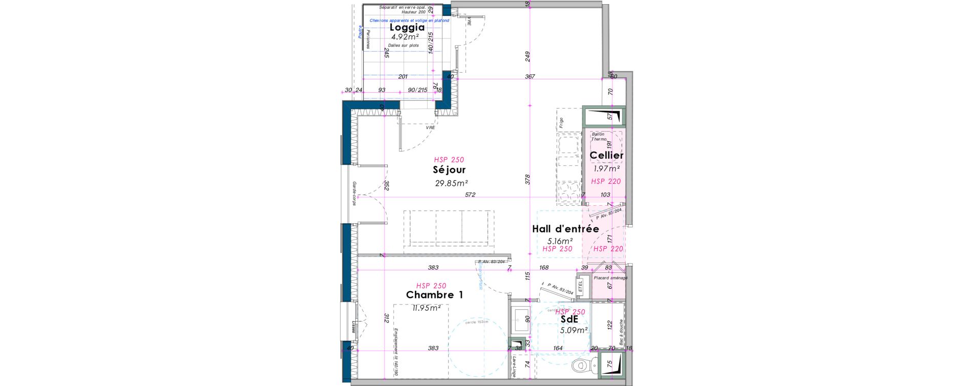 Appartement T2 de 54,02 m2 &agrave; Saint-Pierre-D'Ol&eacute;ron V&eacute;lodrome