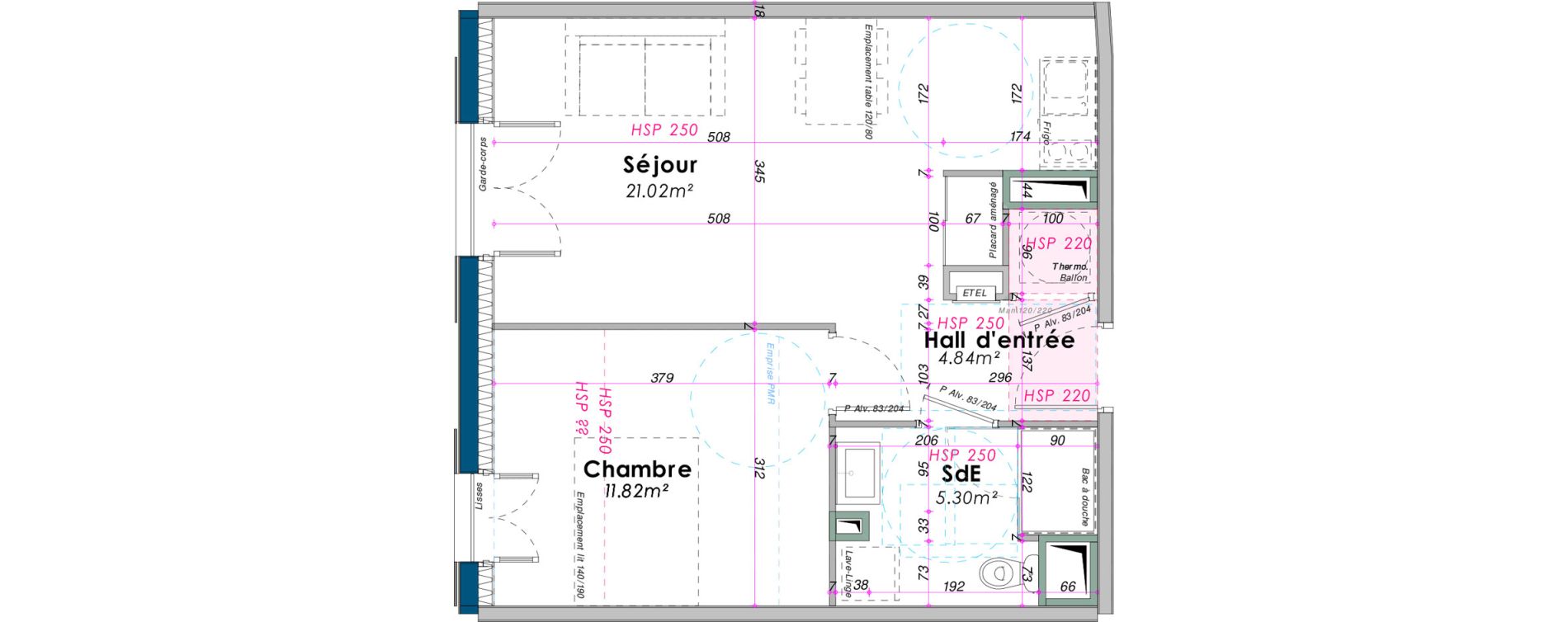 Appartement T2 de 42,98 m2 &agrave; Saint-Pierre-D'Ol&eacute;ron V&eacute;lodrome