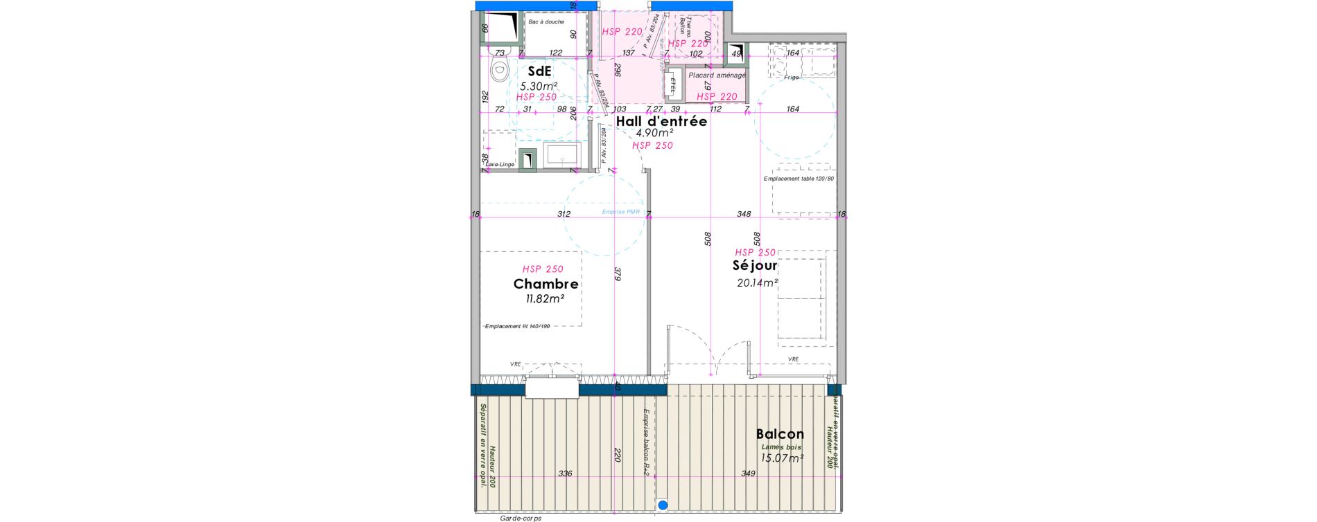 Appartement T2 de 42,16 m2 &agrave; Saint-Pierre-D'Ol&eacute;ron V&eacute;lodrome
