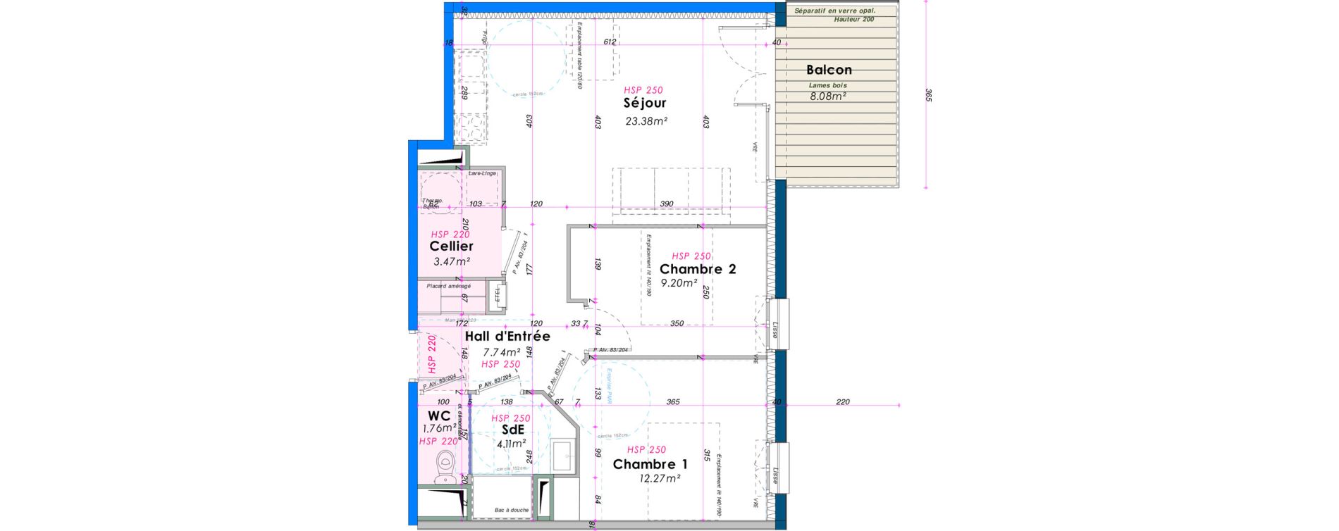 Appartement T3 de 61,93 m2 &agrave; Saint-Pierre-D'Ol&eacute;ron V&eacute;lodrome