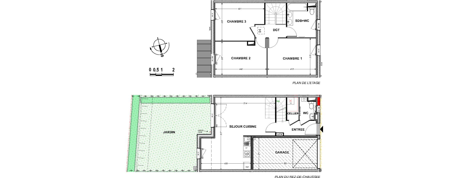 Maison T4 de 84,50 m2 &agrave; Saint-Xandre Centre