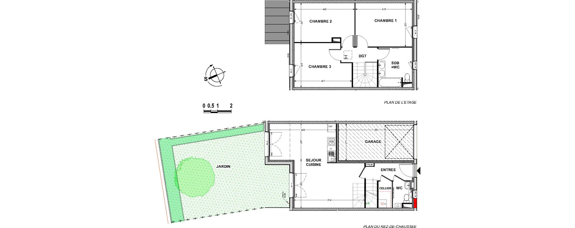 Maison T4 de 86,59 m2 &agrave; Saint-Xandre Centre