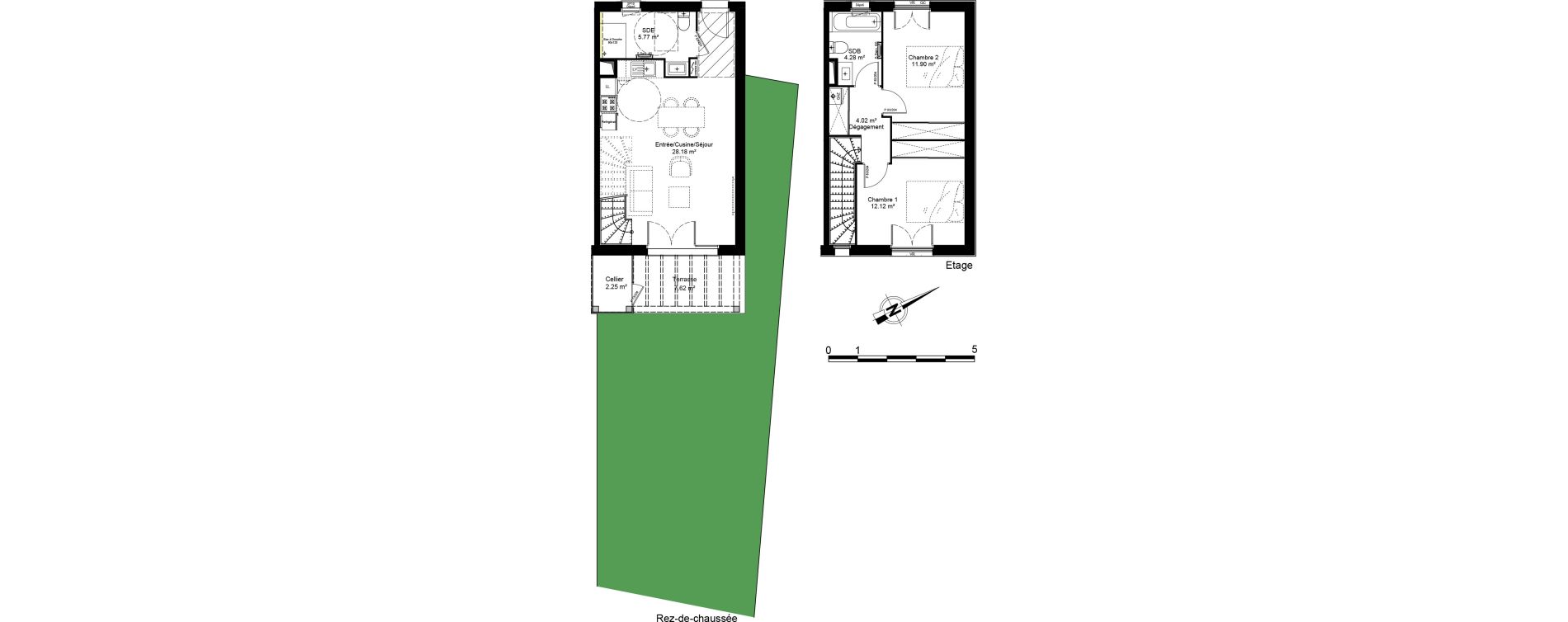 Villa T3 de 66,27 m2 &agrave; Vaux-Sur-Mer Centre