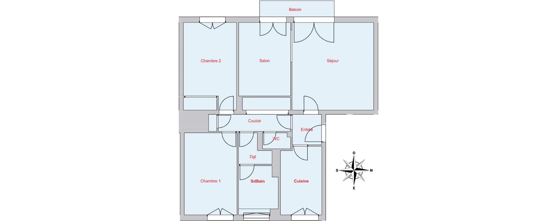 Appartement T3 bis de 69,87 m2 &agrave; P&eacute;rigueux Centre
