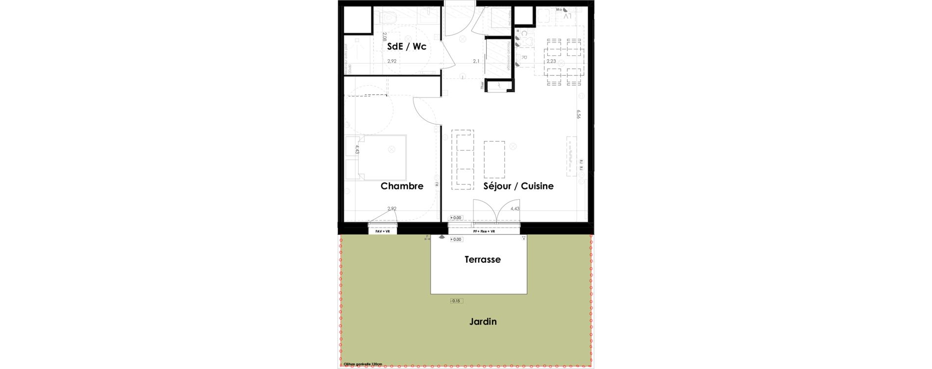 Appartement T2 de 46,25 m2 &agrave; Ambar&egrave;s-Et-Lagrave Centre