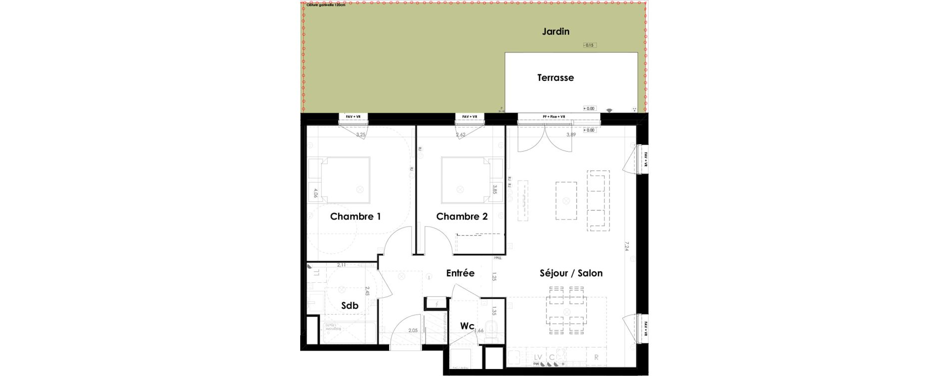 Appartement T3 de 66,37 m2 &agrave; Ambar&egrave;s-Et-Lagrave Centre