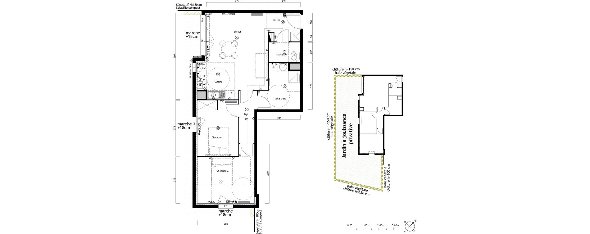 Appartement T3 de 64,45 m2 &agrave; Ambar&egrave;s-Et-Lagrave Centre