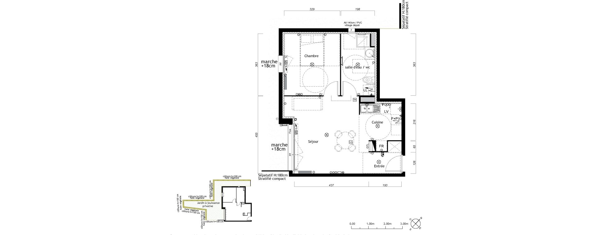 Appartement T2 de 46,90 m2 &agrave; Ambar&egrave;s-Et-Lagrave Centre