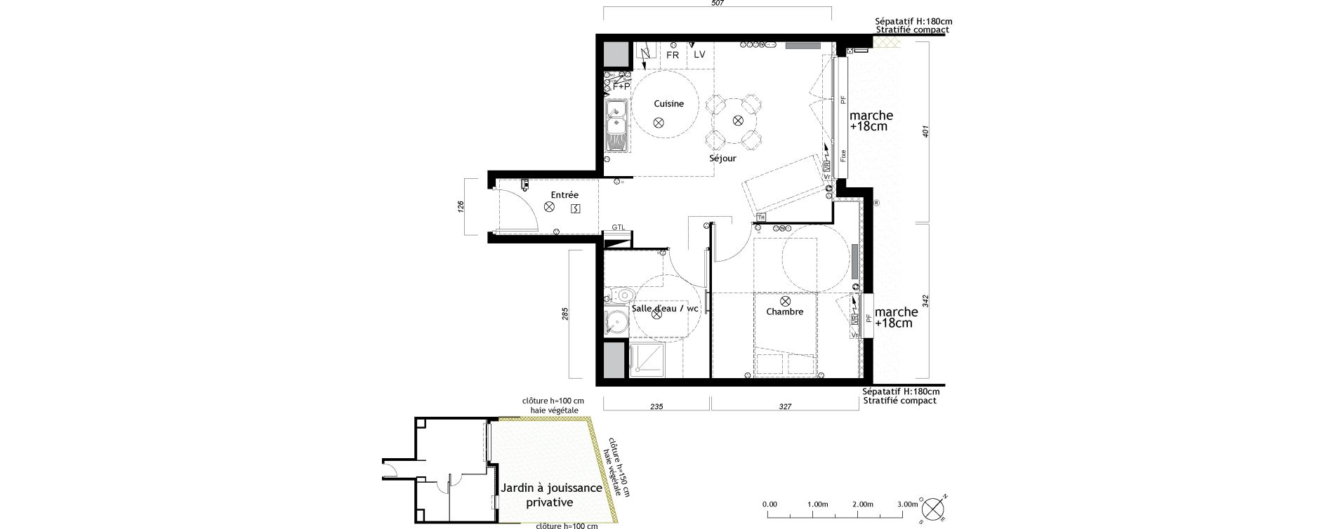 Appartement T2 de 41,36 m2 &agrave; Ambar&egrave;s-Et-Lagrave Centre