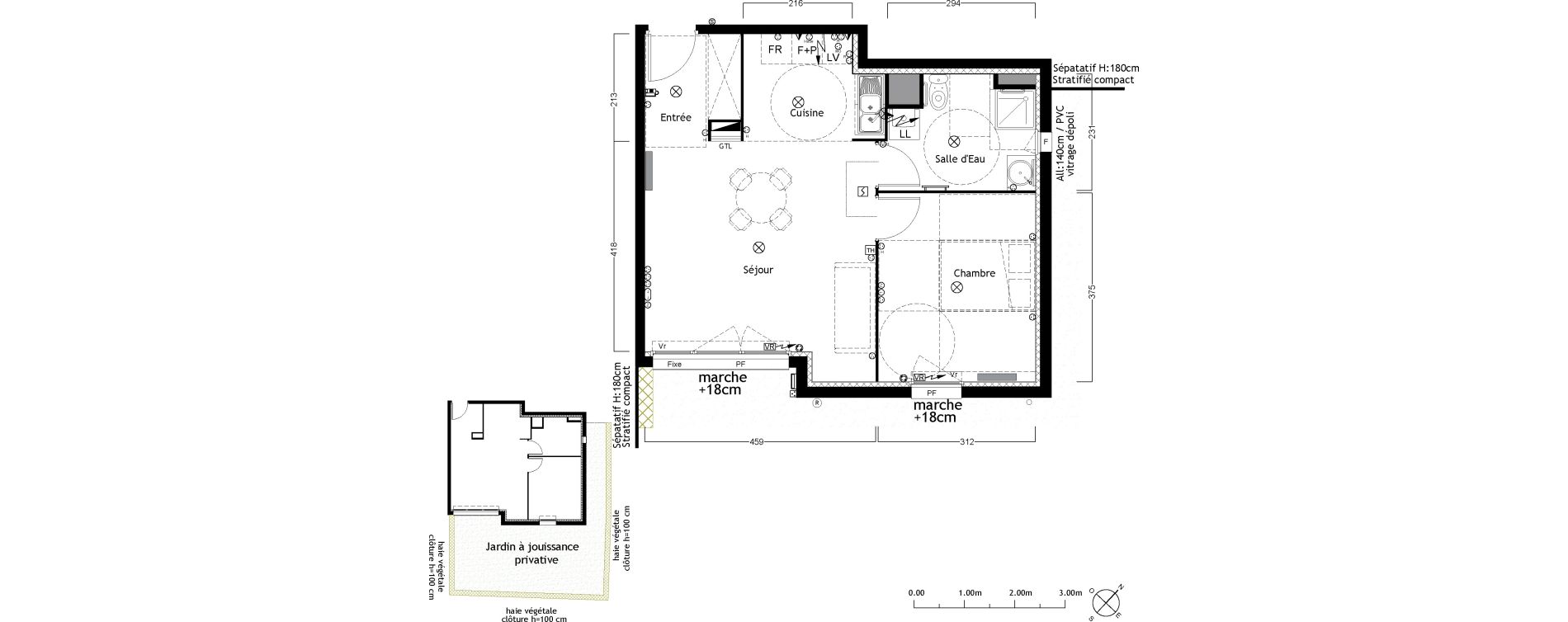 Appartement T2 de 45,88 m2 &agrave; Ambar&egrave;s-Et-Lagrave Centre