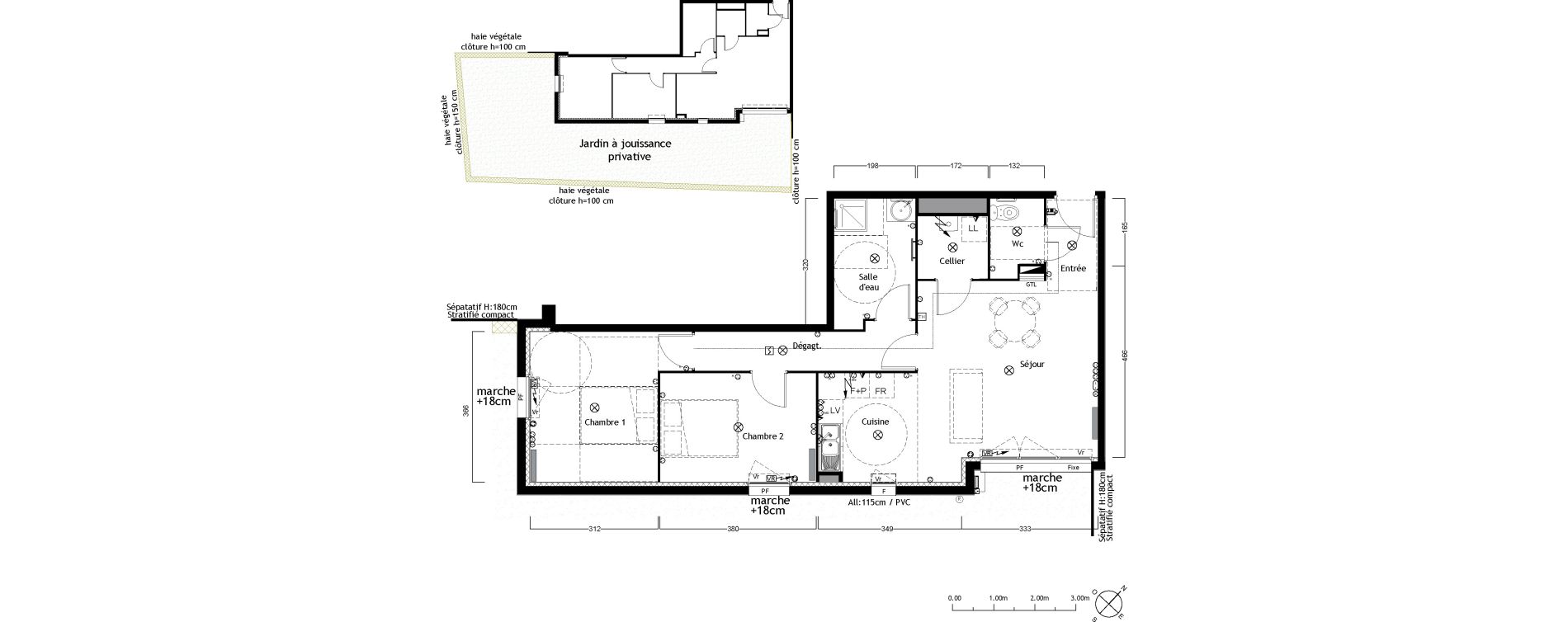 Appartement T3 de 67,09 m2 &agrave; Ambar&egrave;s-Et-Lagrave Centre