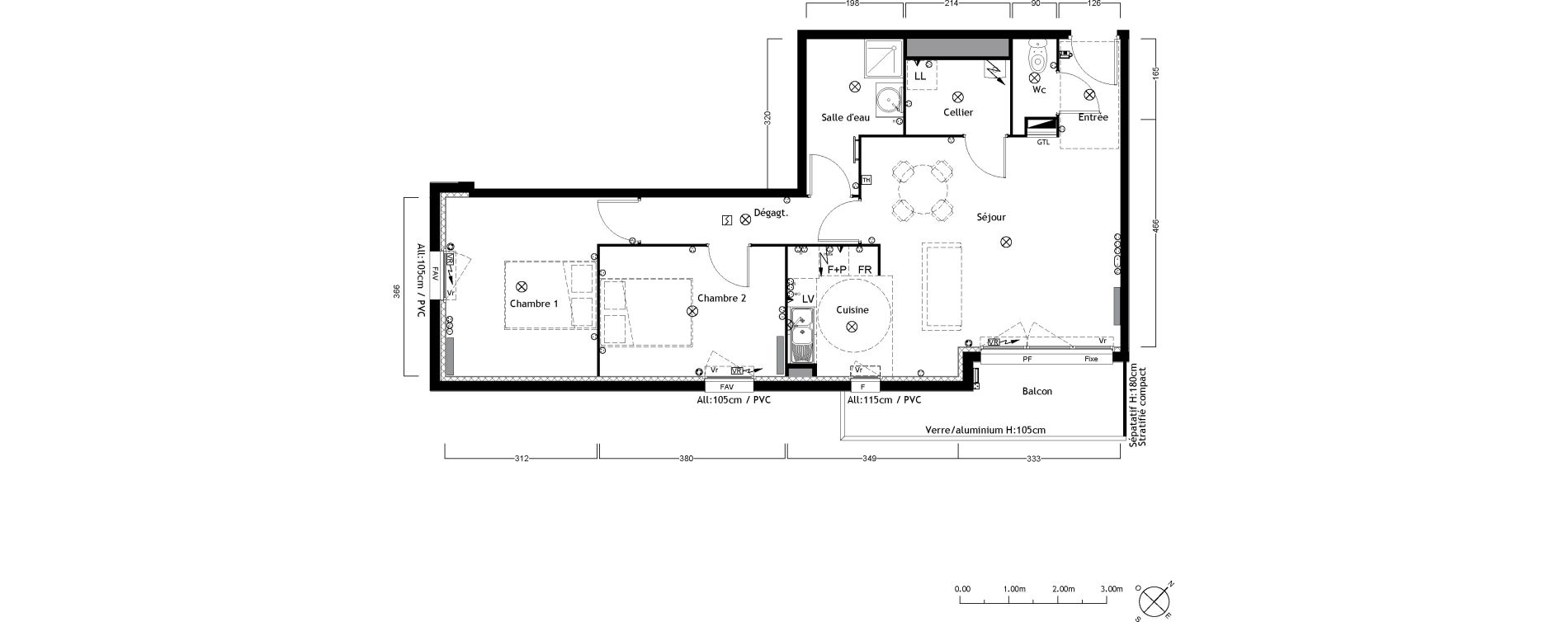 Appartement T3 de 66,72 m2 &agrave; Ambar&egrave;s-Et-Lagrave Centre