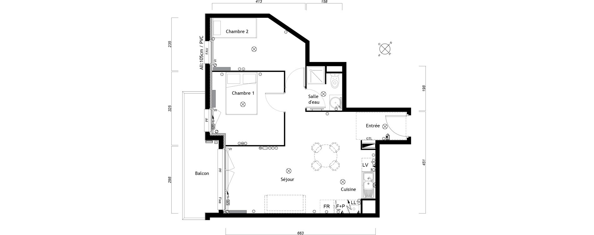 Appartement T3 de 50,07 m2 &agrave; Ambar&egrave;s-Et-Lagrave Centre