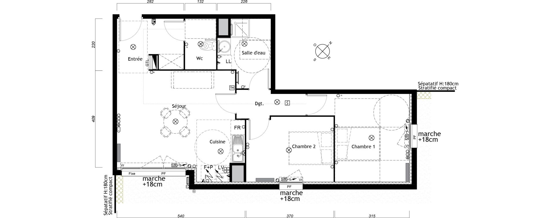 Appartement T3 de 62,21 m2 &agrave; Ambar&egrave;s-Et-Lagrave Centre