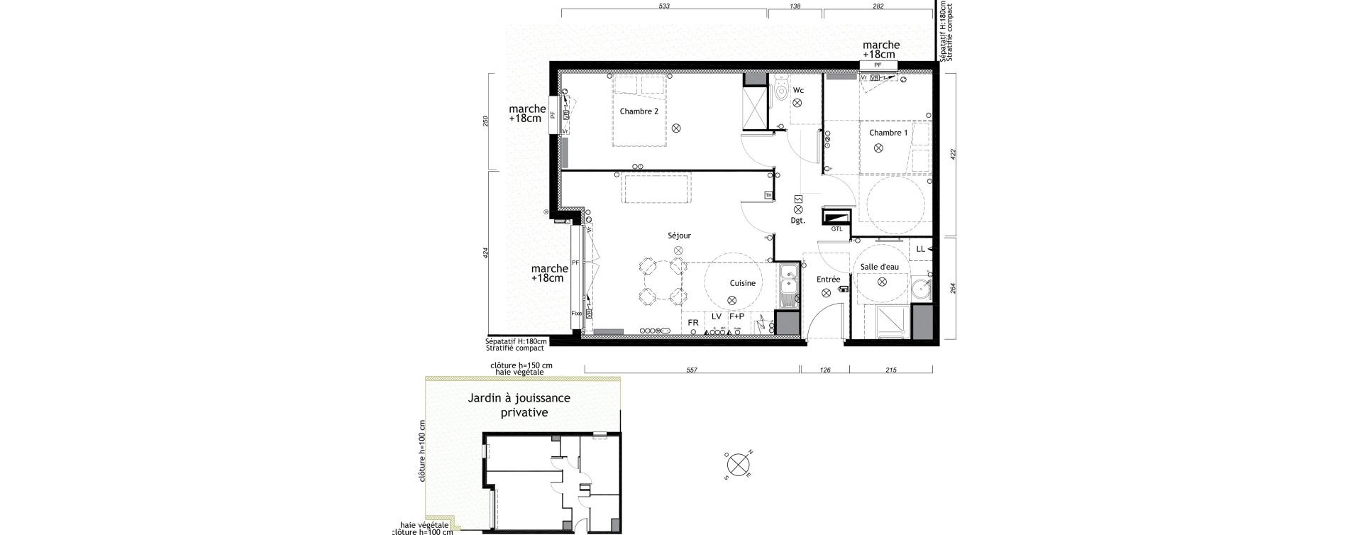 Appartement T3 de 61,03 m2 &agrave; Ambar&egrave;s-Et-Lagrave Centre