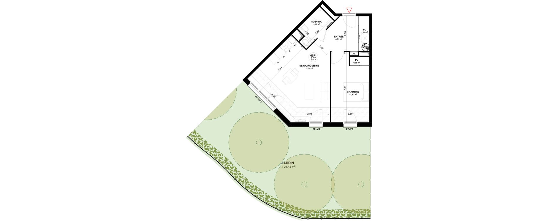 Appartement T2 de 51,50 m2 &agrave; Andernos-Les-Bains Centre