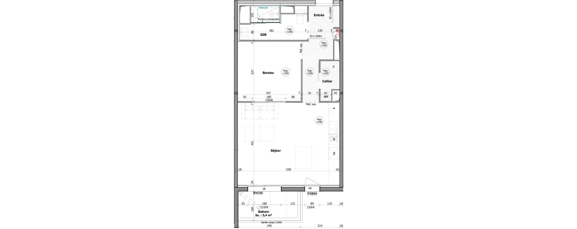 Appartement T2 de 53,30 m2 &agrave; Andernos-Les-Bains Centre