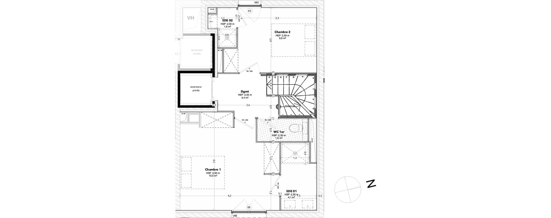 Maison T5 de 116,72 m2 &agrave; Arcachon Centre