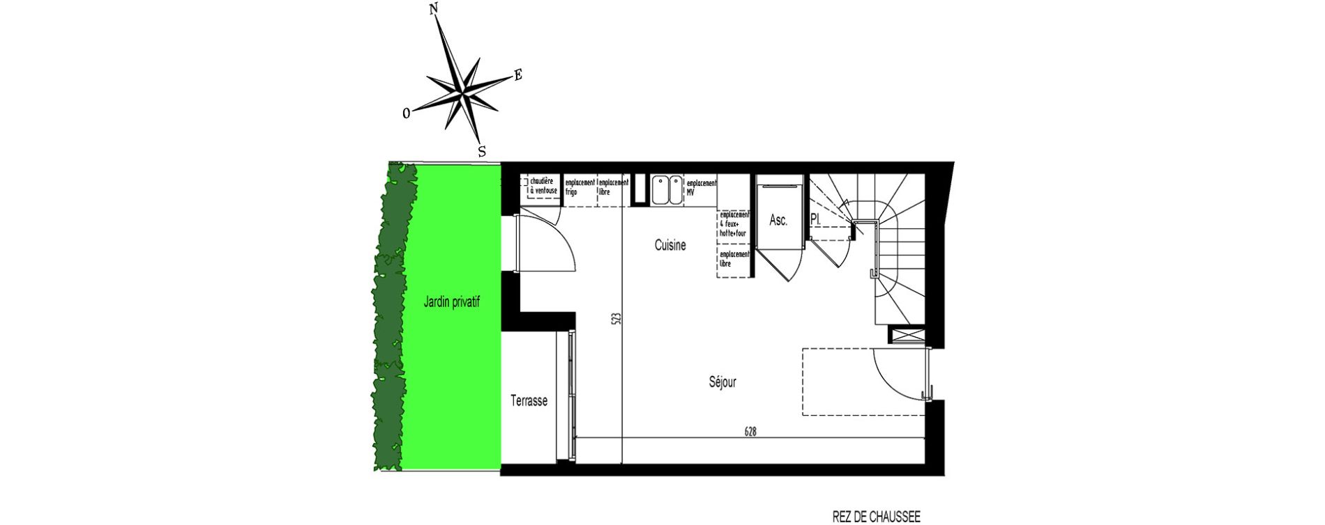 Maison T4 de 85,60 m2 &agrave; Arcachon Centre
