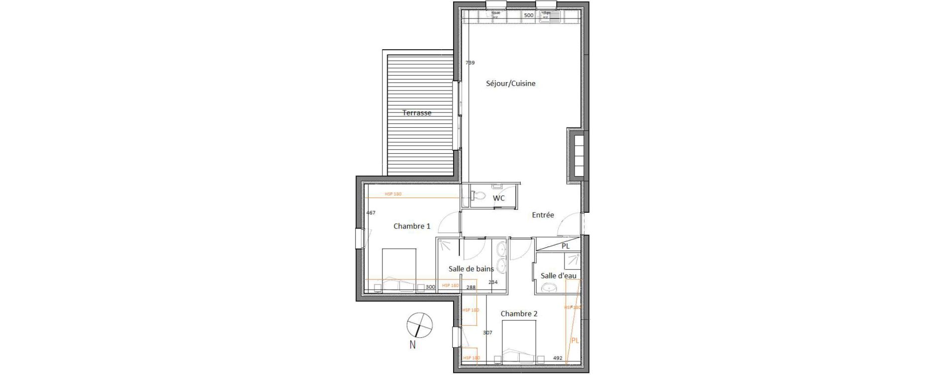 Appartement T3 de 82,24 m2 &agrave; Arcachon Centre