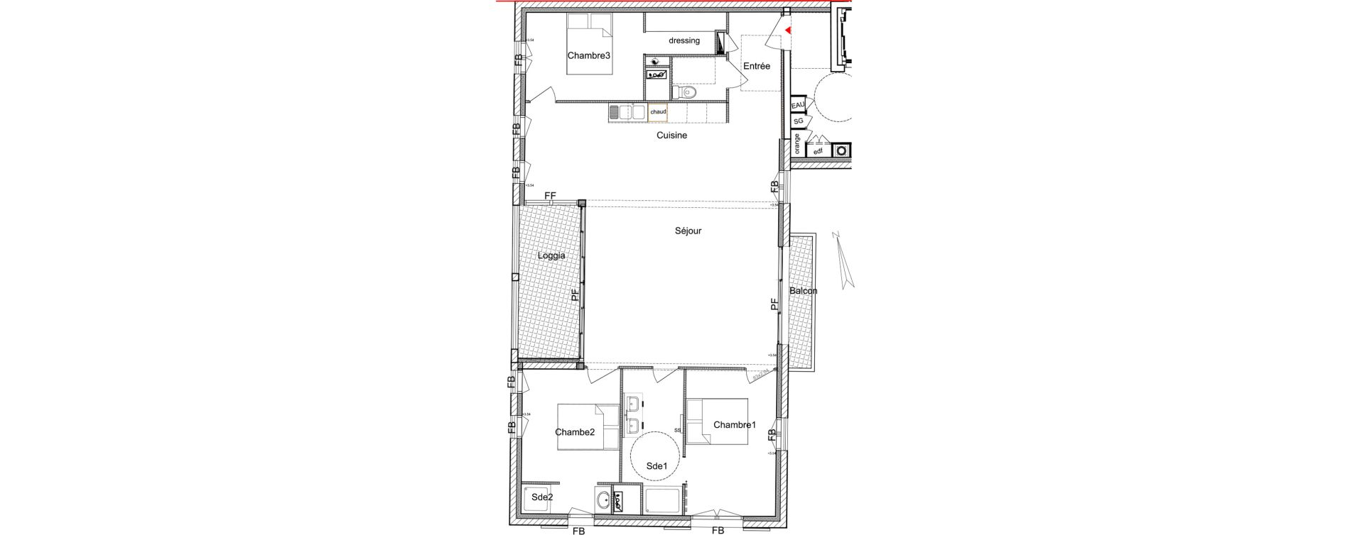 Appartement T4 de 105,85 m2 &agrave; Arcachon Ville d ete