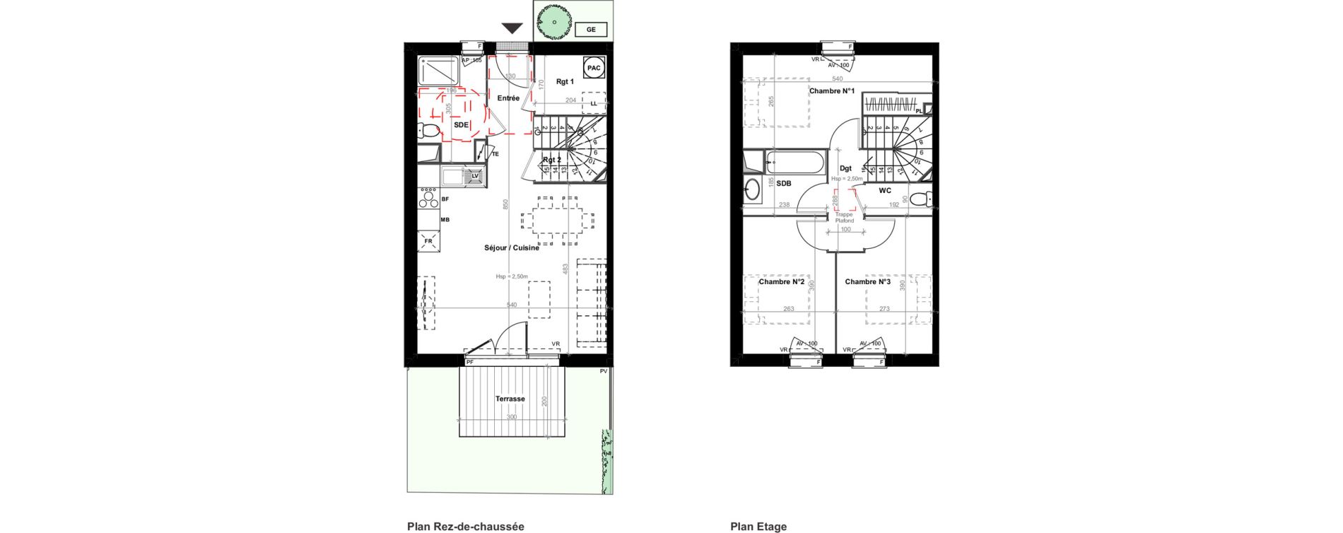 Duplex T4 de 82,70 m2 &agrave; Artigues-Pr&egrave;s-Bordeaux Centre