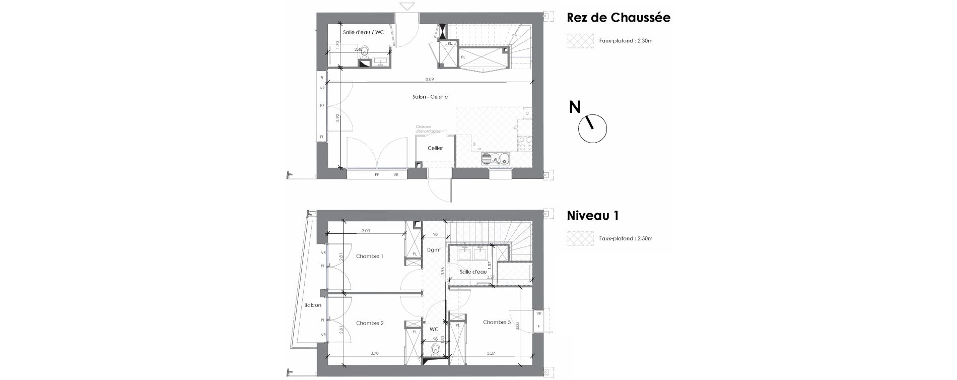 Maison T4 de 81,40 m2 &agrave; Artigues-Pr&egrave;s-Bordeaux Centre