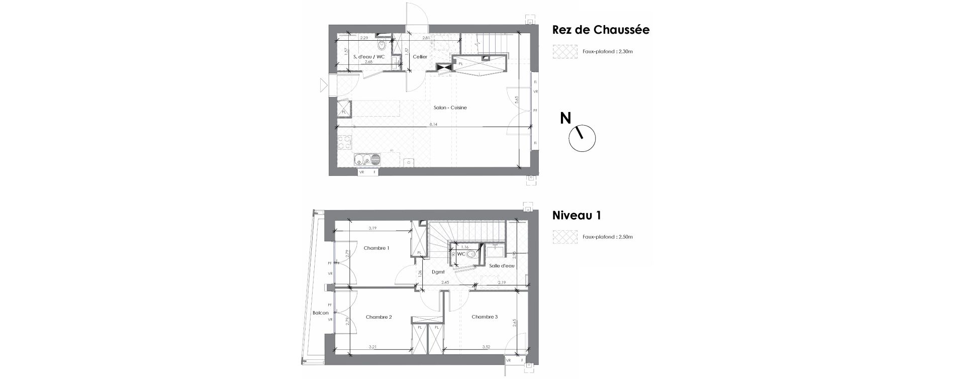 Maison T4 de 82,62 m2 &agrave; Artigues-Pr&egrave;s-Bordeaux Centre