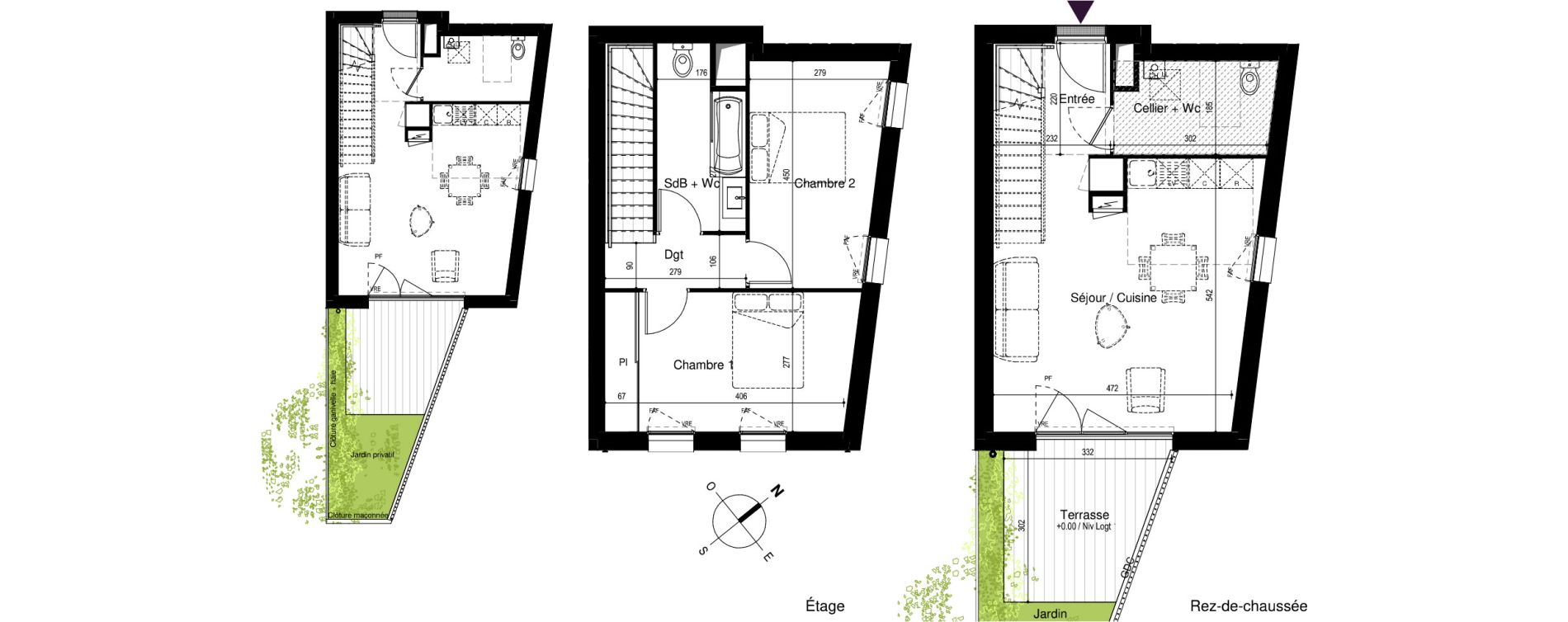 Appartement T3 de 68,63 m2 &agrave; Artigues-Pr&egrave;s-Bordeaux Centre