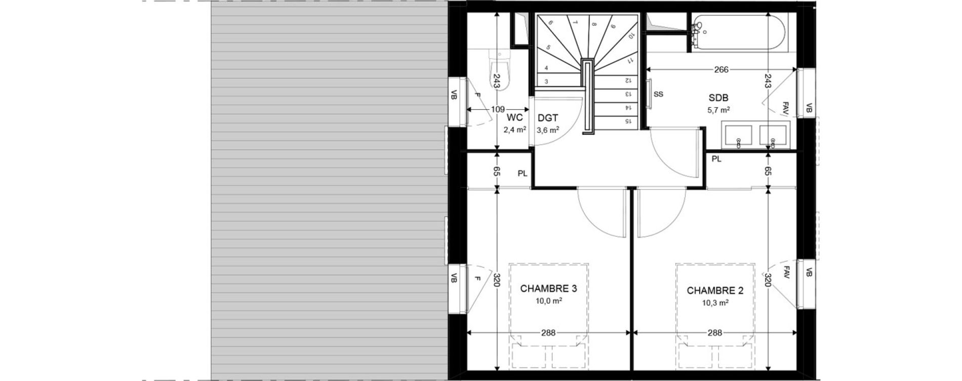 Maison T4 de 86,80 m2 &agrave; Audenge Centre