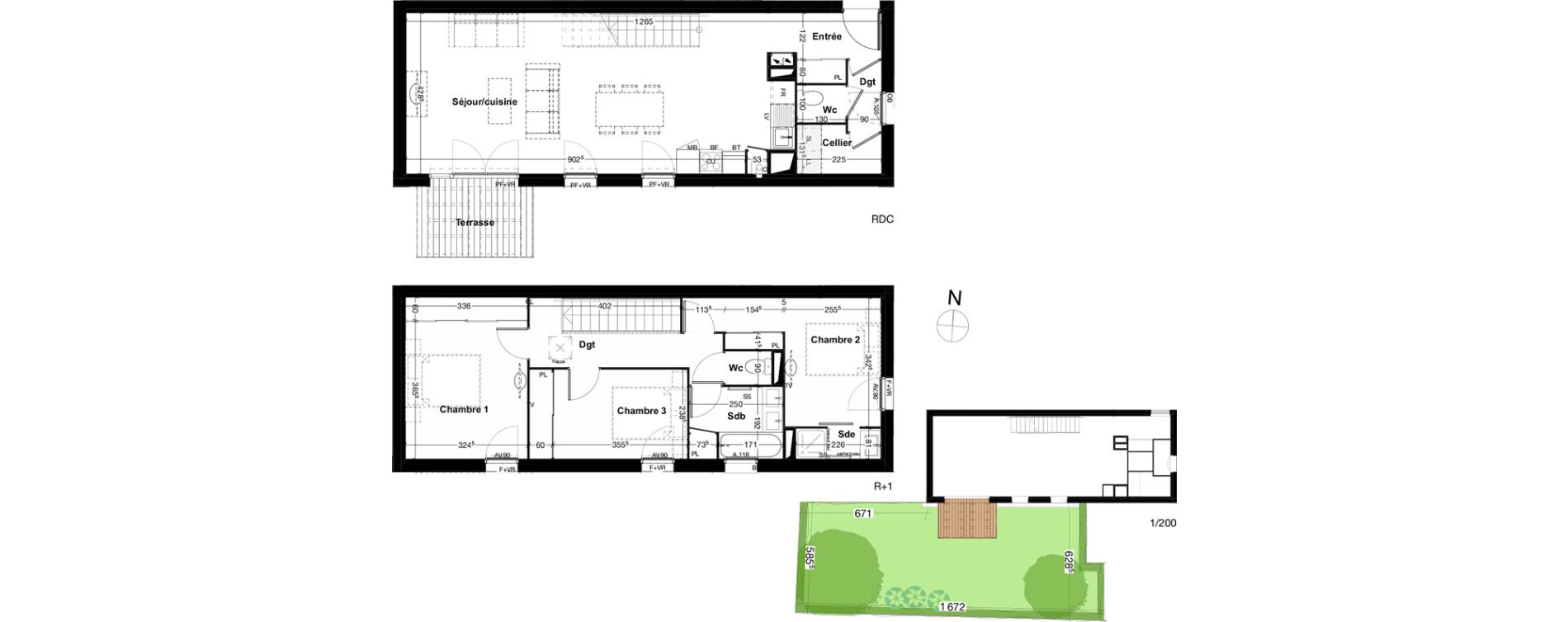 Villa T4 de 100,00 m2 &agrave; Audenge Centre