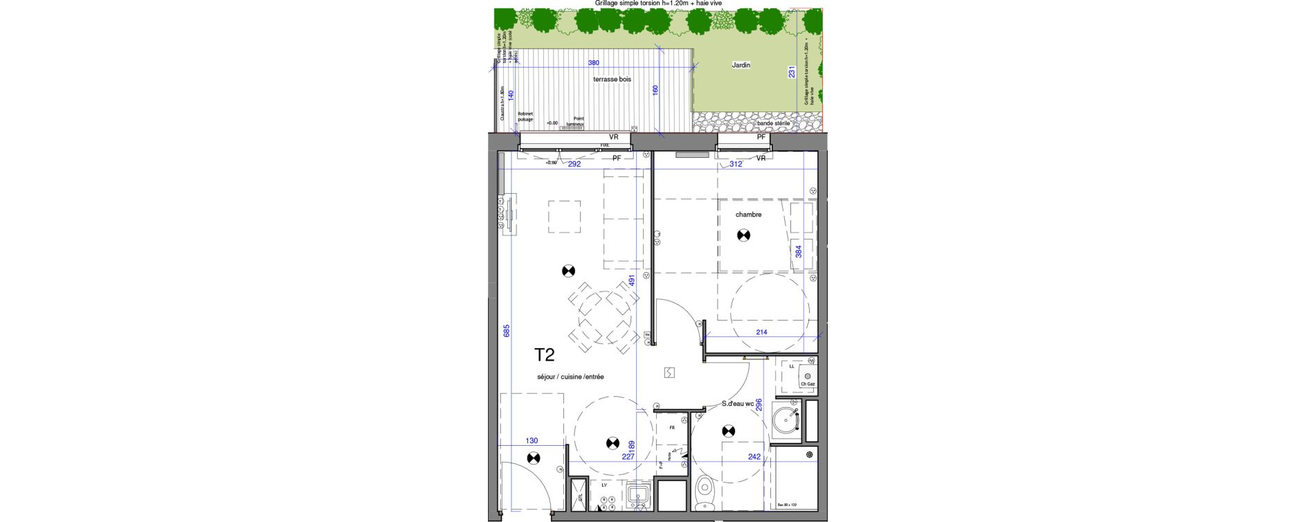 Appartement T2 de 40,01 m2 &agrave; Audenge Centre