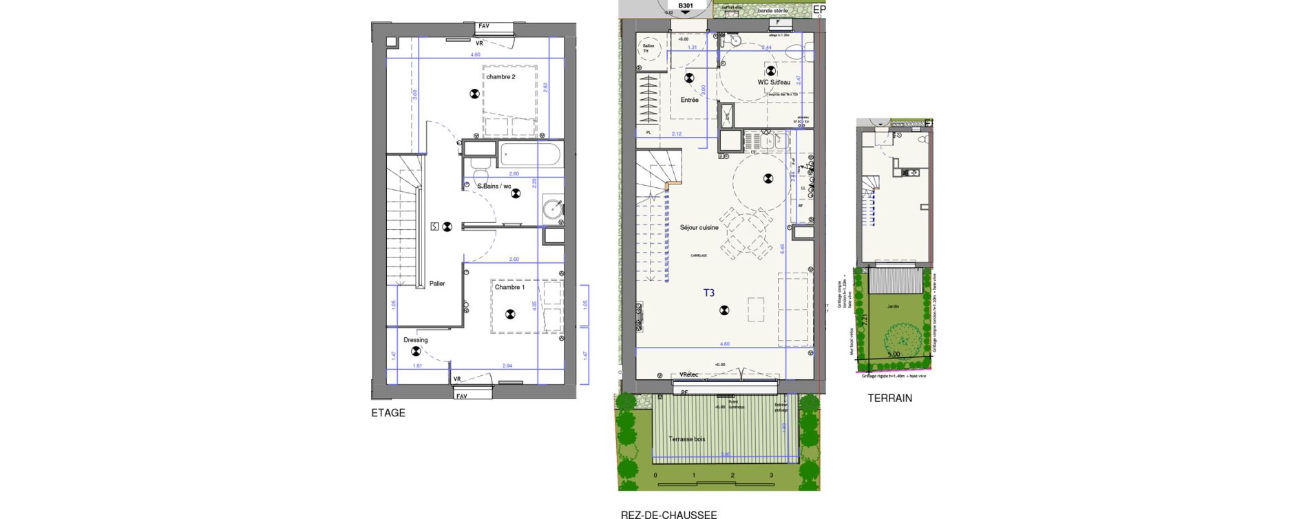 Maison T3 de 74,41 m2 &agrave; Audenge Centre