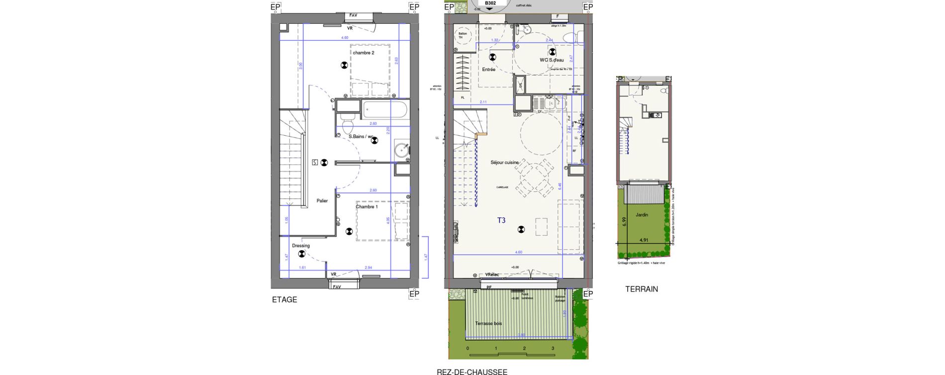 Maison T3 de 74,41 m2 &agrave; Audenge Centre