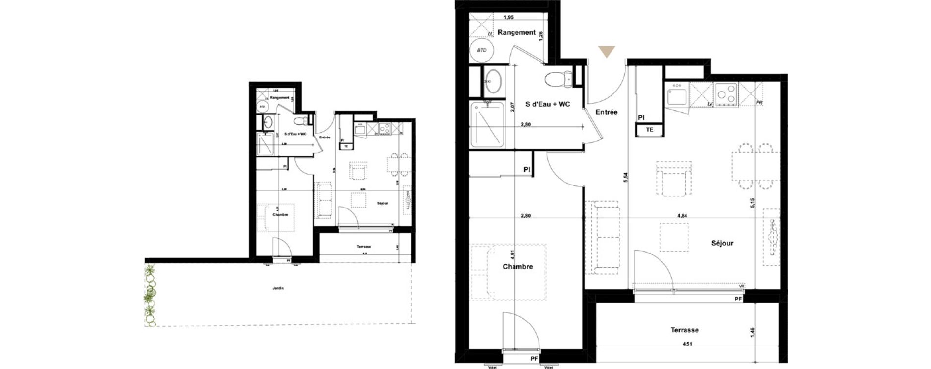 Appartement T2 de 46,90 m2 &agrave; Audenge Centre