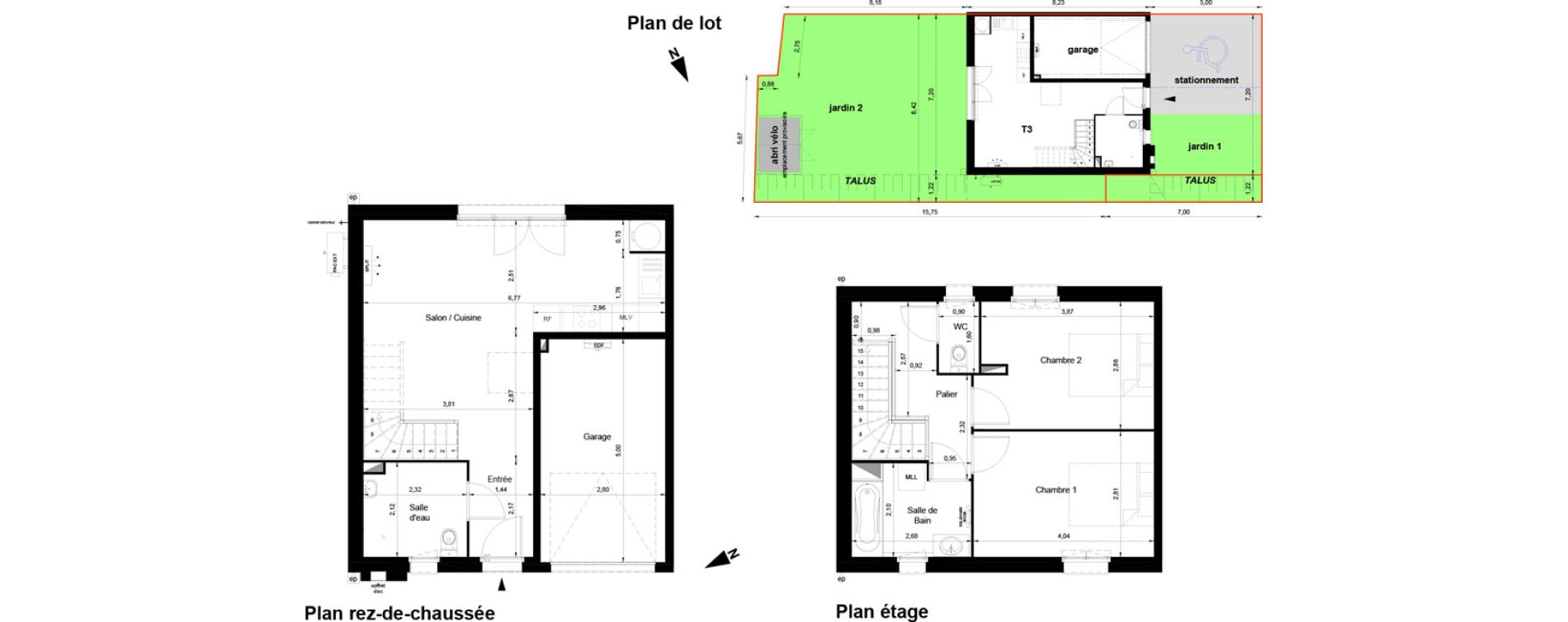 Appartement T3 de 67,80 m2 &agrave; Bassens Centre