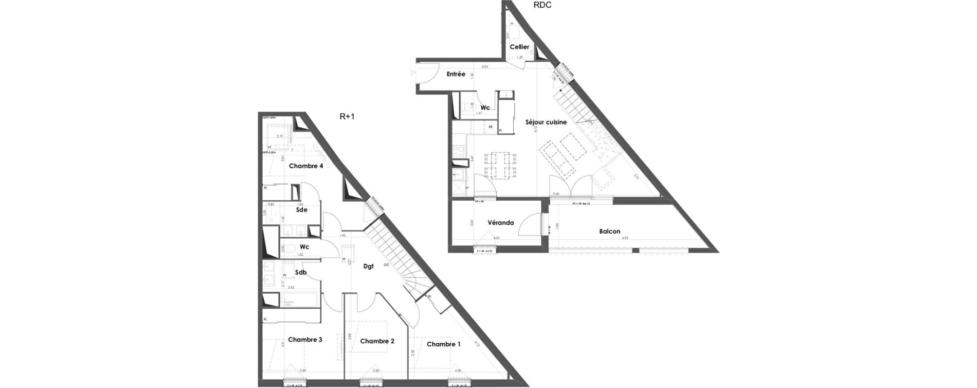 Duplex T5 de 120,01 m2 &agrave; B&egrave;gles Birambits